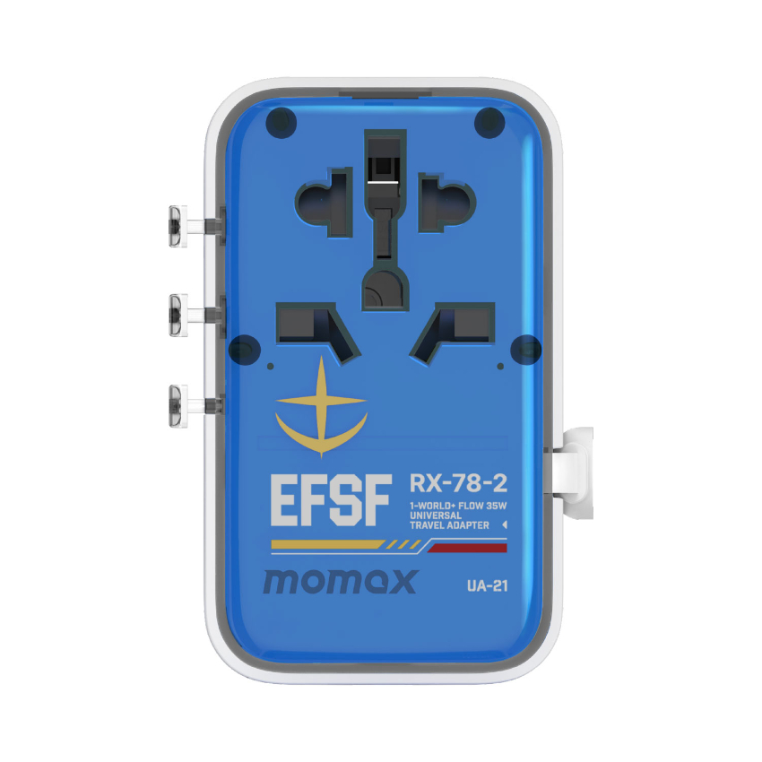 機動戰士高達x Momax系列1-World+ Flow 35W 伸缩充電線旅行插座(70厘米