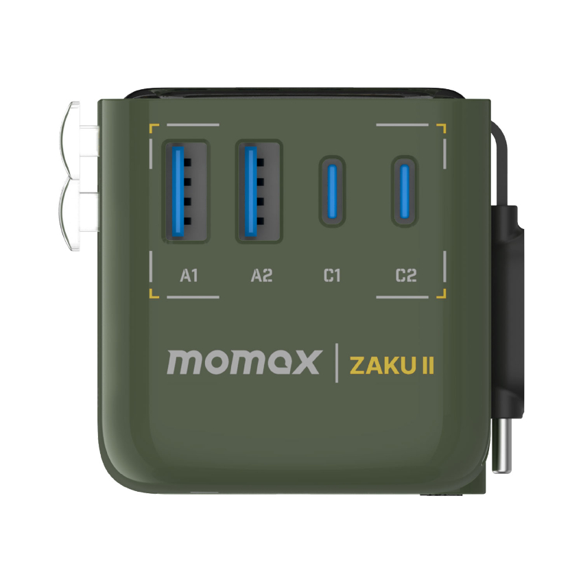 機動戰士高達x Momax系列1-World+ Flow 35W 伸缩充電線旅行插座(70厘米