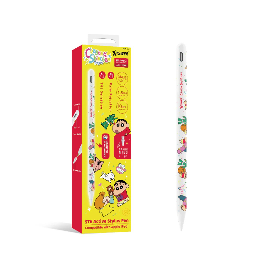XPower Crayon Shinchan ST6 Magnetic Active Stylus Pen (Compatible