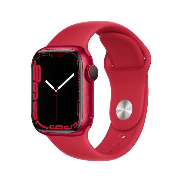 Apple Watch Series 7 41毫米 GPS (PRODUCT)RED 鋁金屬錶殼配(PRODUCT)RED 運動錶帶