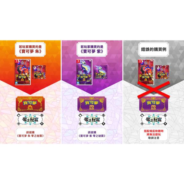 Nintendo Switch 遊戲 - 寶可夢 朱／紫 零之秘寶 新增內容下載卡 (不包含本篇的遊戲卡帶)