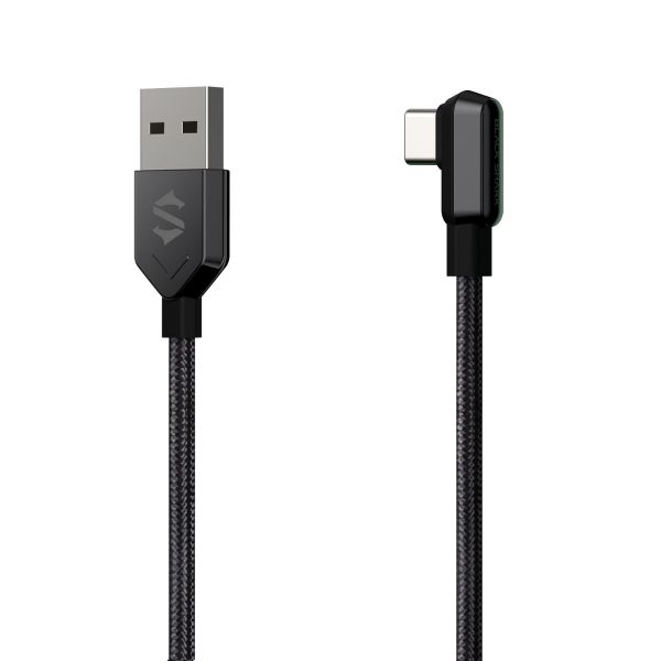 Black Shark Right Angle USB-C Cable