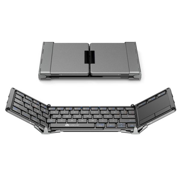 iClever Portable Tri-folding Bluetooth Keyboard with Touchpad