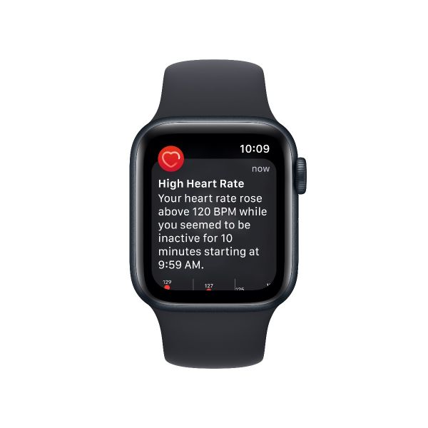 [只限門市自取] Apple Watch SE 40毫米 GPS + 流動網絡 午夜暗色 鋁金屬錶殼 配午夜暗色 運動錶帶