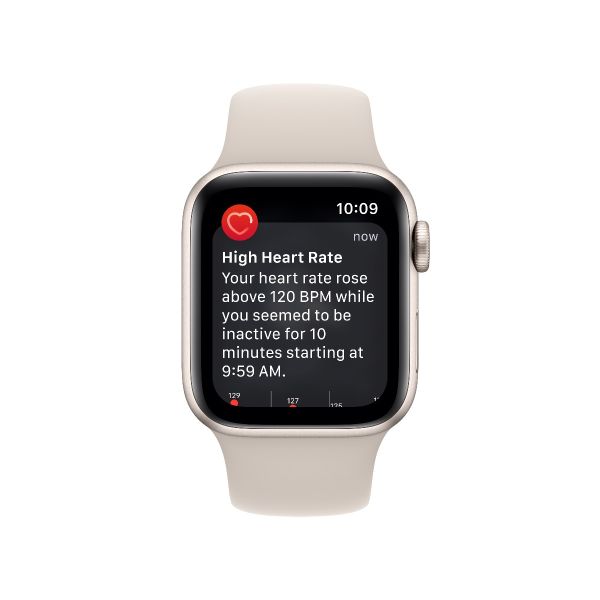 [只限門市自取] Apple Watch SE 40毫米 GPS + 流動網絡  星光色 鋁金屬錶殼 配星光色運動錶帶