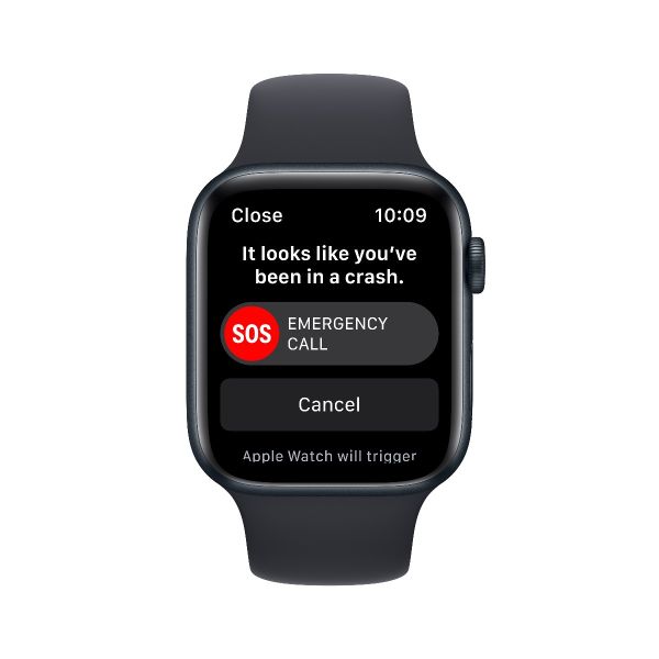 [只限門市自取] Apple Watch SE 44毫米 GPS + 流動網絡 午夜暗色 鋁金屬錶殼 配午夜暗色 運動錶帶