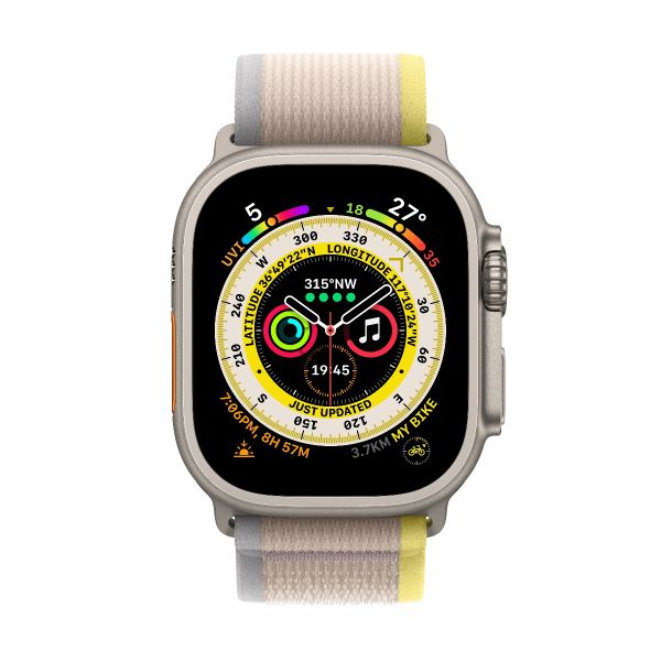Apple Watch Ultra 49毫米 GPS + 流動網絡 鈦金屬錶殼 配越野手環
