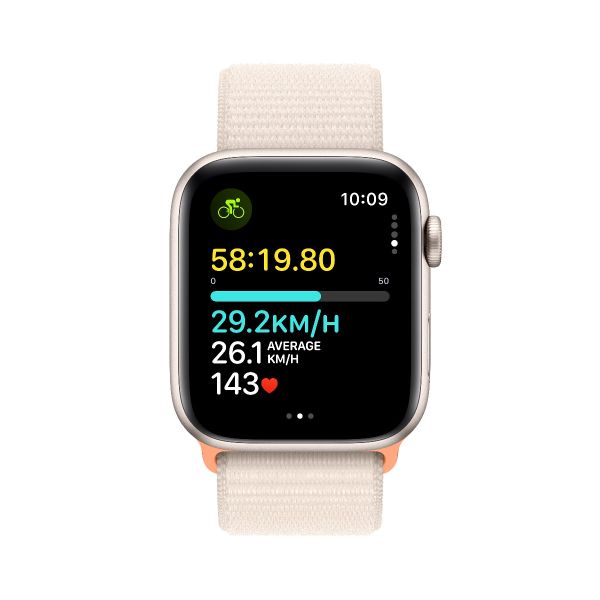 [只限門市自取] Apple Watch SE 44毫米 GPS 鋁金屬錶殼 配 織製布料運動手環